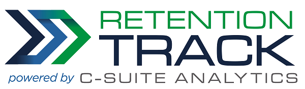 Logo that says Retention Track powered by C-Suite Analytics